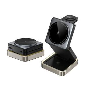 Estación de Carga JEDI, Gran Oferta, Plegable, 3 en 1, Inteligente, 15W, Magnética, de Aleación de Aluminio, Cargador Inalámbrico para Teléfono W90 con Luz - Product Image 2