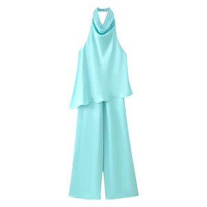 MYST&ZA Collezione Estiva <span class=keywords><strong>Donna</strong></span> 2026: <span class=keywords><strong>Tuta</strong></span> Elegante, Dolce e Piccante <span class=keywords><strong>in</strong></span> <span class=keywords><strong>Raso</strong></span> con Scollo all'Americana e Schiena Scoperta 8562372 - Product Image 1