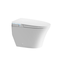 Toilette intelligente pour enfants avec bidet électrique à lumière ambiante colorée, à poser au sol, conforme aux normes cUPC du marché nord-américain