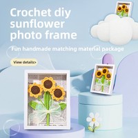 Kit de crochet fait main personnalisé - Série végétale, ornements décoratifs en fibre acrylique d'Anhui