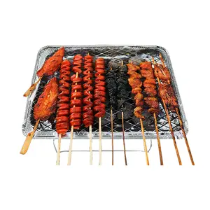 Table top instant disposable bbq charcoal grill set supplier for outdoor use one time use