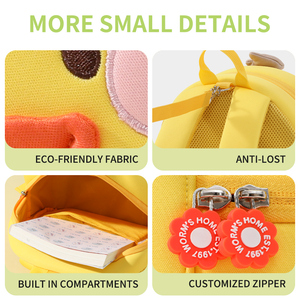 Zaini da Viaggio Unisex a Tema Animale per Bambini dell'Asilo e Studenti delle Scuole Medie - Traspiranti, Super Leggeri, Notturni - Product Image 4