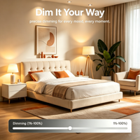 Bombilla LED Inteligente GU10 CW 4.5W 400LM con Lente, Certificación CE ERP, Compatible con Tuya Wifi, Control por Aplicación Alexa y Google, Regulable, para el Hogar