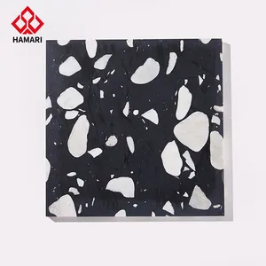 Custom quartz plate kitchen bathroom countertops black and white quartz stone vanity artificial stone