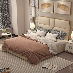 Elegante <span class=keywords><strong>precio</strong></span> barato muebles de dormitorio de gama alta de cuero doble King Size cama suave tapicería de lujo 180*200cm marco de cama - Product Image 2