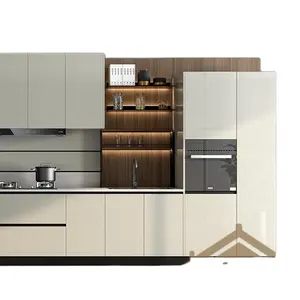 意大利家具智能折叠现代铝型材小厨房橱柜GOLA J手柄