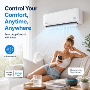 Aire Acondicionado Mini Split Senville Leto 9000 Btu 110V Inverter con Bomba de Calor Blanco - Product Image 5