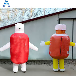 Modèle gonflable de bouteille de promotion de décoration d'exposition d'exposition de publicité d'usine pour l'homme gonflable de vague d'air - Product Image 1