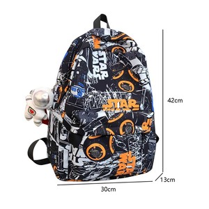 Ba lô mát mẻ cá tính sinh viên đại học graffiti Ba lô giải trí đa chức năng Ba lô - Product Image 2