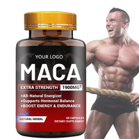 Pilules d'amour pour hommes et femmes OEM, étiquette privée, poudre de maca, capsules de maca, fabricant sur mesure, complément alimentaire naturel en capsule