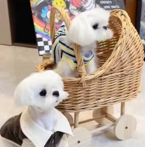 Baby <strong>Basket</strong> Handmade Stroller <strong>Wicker</strong> <strong>Storage</strong> <strong>Basket</strong> Flower <strong>Basket</strong> Photography Props Children's Toys Pet <strong>Basket</strong> - Product Image 5