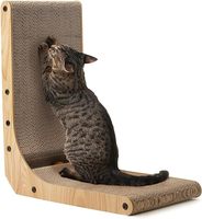 Offre Spéciale : Griffoir en Carton Ondulé en Forme de L Haute Densité pour Chats et Chiens – Grandes Plaques de Griffoir Durables en Carton pour Toutes Saisons
