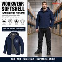 Veste Softshell de Travail, Veste Softshell de Travail Personnalisée à Vente Chaude avec Logo