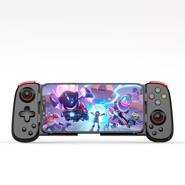 Wireless Stretching Game Controller 3D Joystick Game Wheel Steering Quick Trigger Vibration Motor Turbo Burst Button Type-C for