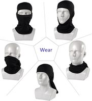 Masque de ski DANSKY pour hommes et femmes, masque facial thermique respirant en tricot monobloc pour le ski par temps froid, la moto