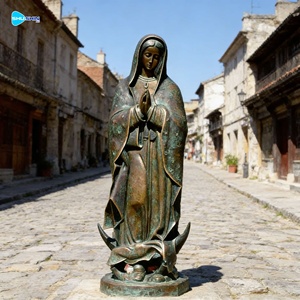 户外定制现代风格定制尺寸青铜圣母雕塑瓜达卢佩圣母像 - Product Image 2