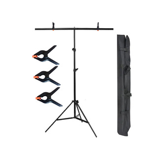 Support de fond vert en forme de T YFwryx, ensemble 2x1,5m, en métal, pour photographie et streaming vidéo - Product Image 5