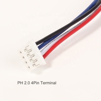 Connecteur femelle USB C à montage sur panneau vers port de chargeur de câble PH2.0 4Pin avec indicateur LED couvercle étanche