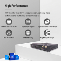 Ordinateur industriel Android/Windows 11/12 Ops avec SSD 8+256g DDR5, mini PC Ops avec USB pour l'éducation, tableau interactif intelligent