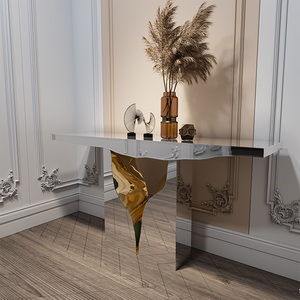 Designer Stainless Steel Italian Classic Royal <b>Console</b> <b>Table</b> Sliver Modern Luxury Living Entry <b>Table</b> <b>Console</b> <b>Silver</b> VLIPE-CT-01- - Product Image 4