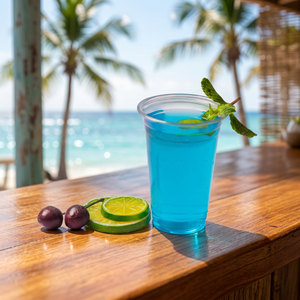 Gobelet en verre PET tendance, verre à cocktail et à jus haut de gamme, vaisselle moderne pour la vente en gros et les commandes en vrac - Product Image 3