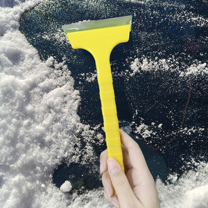 Ice Scraper Stainless Steel With Rubber Brush For Car Window Snow Removal Winter Tool - Product Image 3