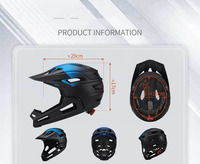 Nouvel arrivage Casque intégral Casque de vélo de montagne avec protection complète Casques de vélo avec revêtement en maille respirante