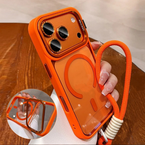 Funda Magnética Antirrayas con Anillo Metálico para Lentes, Superventas 2026, para iPhone 12 13 14 15 16 17 Pro - Product Image 1