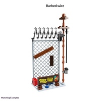 Blocs de construction en plastique assemblés, accessoires de figurines de soldats, armes, grenades, lance-roquettes, fusils anti-aériens, briques militaires, jouets