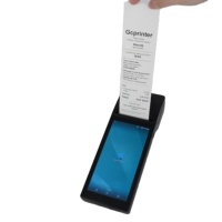 Terminal de paiement mobile tout-en-un Android 4G pour l'impression de billets de bus, les factures de restaurant, les systèmes de point de vente