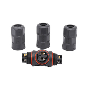 Conjunto de fijación de tornillo M23 2Pin T Conector Led <span class=keywords><strong>Driver</strong></span> Divisor de cable de alimentación de 3 vías 35A 500V Conector de CA IP68 - Product Image 4