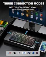 AULA F75 clavier mécanique personnalisé sans fil tri-mode clavier joint structure remplaçable à chaud aula gaming 75% clavier
