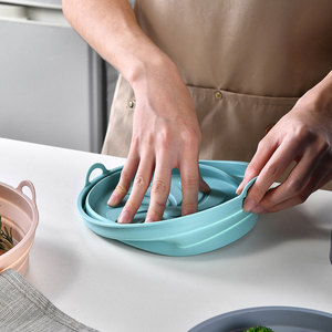 Revestimientos Redondos para Freidoras de Aire, Reutilizables, Antiadherentes, de Silicona de Grado Alimenticio, Fáciles de Limpiar, en Oferta - Product Image 4