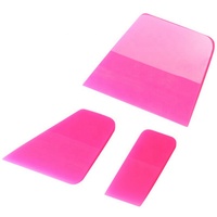 Raclette fine en feutre PPF rose pour voiture, raclette en caoutchouc, taille moyenne rose