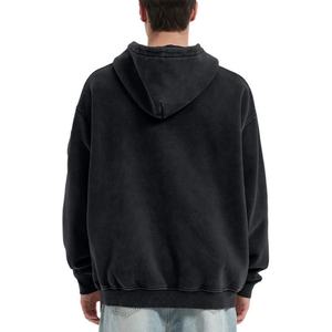 Sudadera con Capucha Unisex Personalizada con Logotipo, Otoño Invierno, 450GSM, Algodón Grueso, Patrón Sólido, Bordado 3D, Sudadera Larga con Capucha - Product Image 2