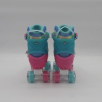 Patins à roulettes réglables pour enfants et adultes, garçons, hommes, filles - 8 roues lumineuses, roulements ABEC-7, maille respirante, utilisation intérieure/extérieure