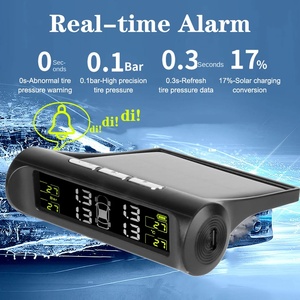 Sistemas de alarma de seguridad para automóviles con USB y energía solar <span class=keywords><strong>Universal</strong></span> 0-6Bar <span class=keywords><strong>TPMS</strong></span> Sistema de monitoreo de presión de neumáticos de automóviles Monitor de temperatura - Product Image 5