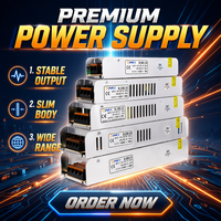 Catu Daya Switching Rak 85-240V AC Input ke DC 24V Ultra Tipis LED Output Tunggal 5A