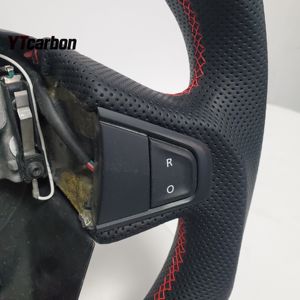 YTcarbon para <span class=keywords><strong>Megane</strong></span> 3 RS CC <span class=keywords><strong>GT</strong></span> Volante LED de fibra de carbono real personalizado - Product Image 4