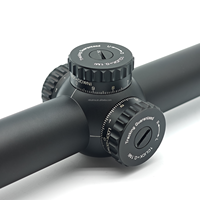 Lunette de visée optique de chasse OEM ODM 1-6X24FFP IR LPVO avec tube de 30 mm, éclairage rouge, en alliage d'aluminium, service de personnalisation, viseur télescopique