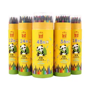 गर्म उच्च गुणवत्ता 12/24/36pcs रंग पेंसिल सेट 12pcs रंग पेंसिल कागज ट्यूब 24 में pcs रंग पेंसिल सेट स्कूल के छात्र के लिए