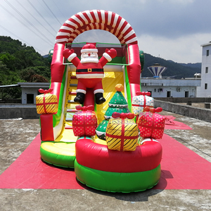 Casa encantada inflable con tobogán, combo de casa inflable para Halloween con tobogán. - Product Image 5