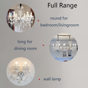 Barato al por mayor 8 luces Led dormitorio decoración del hogar brazos de cristal accesorios de iluminación moderna araña de cristal de lujo - Product Image 4