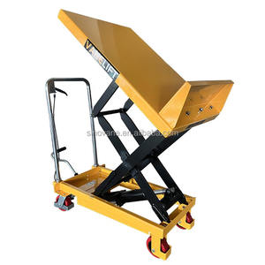 Meja angkat miring portabel 300kg gunting <span class=keywords><strong>Manual</strong></span> troli angkat dengan Platform miring - Product Image 1