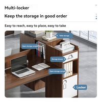 Escritorio de Computadora de Madera Extensible, Moderno y Compacto, con Almacenamiento Oculto para Oficinas Pequeñas y Espacios de Trabajo en Casa