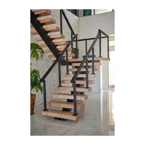 Escada em madeira sólida, escada de piso de escada e escada