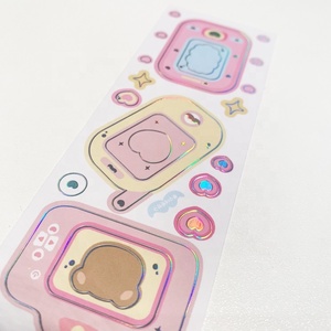 Tấm dán vinyl trong suốt trang trí Hàn Quốc Kpop, chất liệu giấy bạc nhôm vàng trong suốt tùy chỉnh, hiệu ứng hologram - Product Image 5