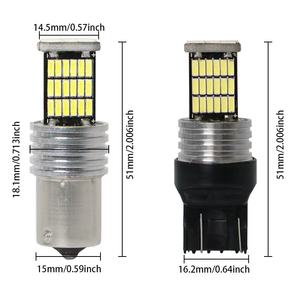 Más brillante Canbus LED T15 T16 W16W 4014 Señales de giro Luces de freno Luces de marcha atrás Bombillas LED Indicador de ancho de coche blanco - Product Image 4