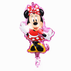 Disegno caldo mini size Mickey <span class=keywords><strong>Minnie</strong></span> aerostati della stagnola del fumetto palloncino per bambini giocattoli felice festa di compleanno decorazione giocattoli - Product Image 3