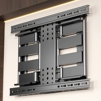 Gran oferta, elegante soporte de pared de TV giratorio de movimiento completo, soportes de TV de acero de Metal retráctil para plasma LCD